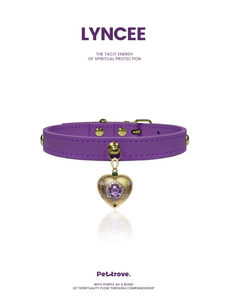 Deep Purple Crystal Dog /Cat Collar