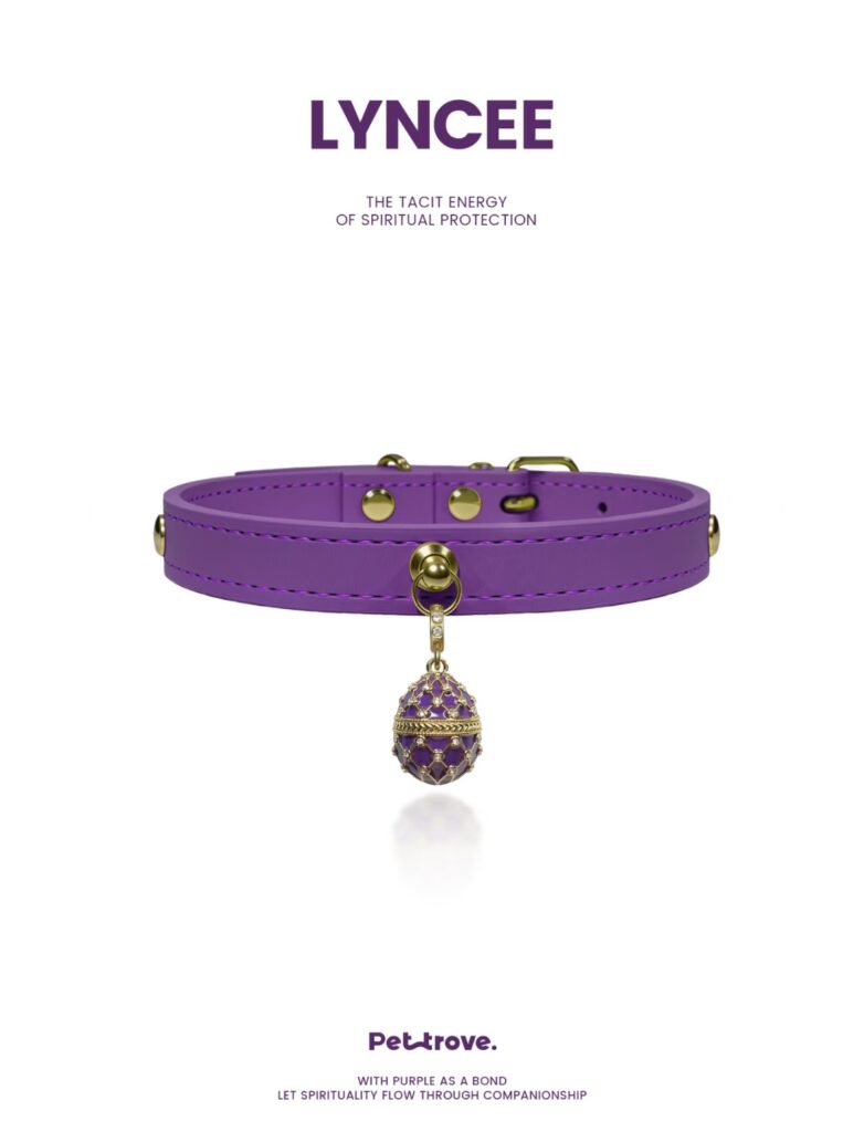 Deep Purple Crystal Dog /Cat Collar