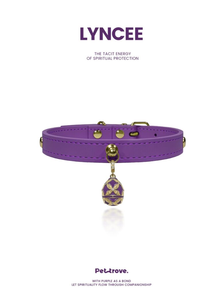 Deep Purple Crystal Dog /Cat Collar
