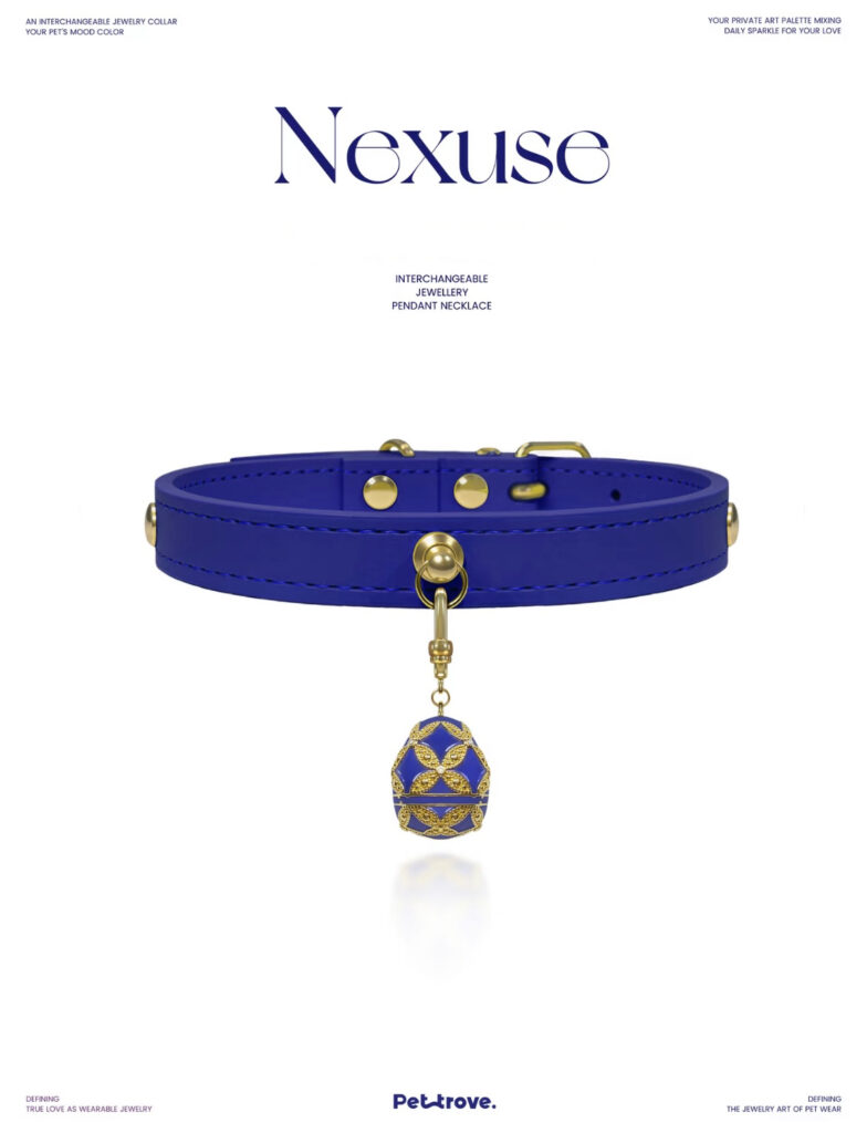 Royal Blue Crystal  cat/dog collar.