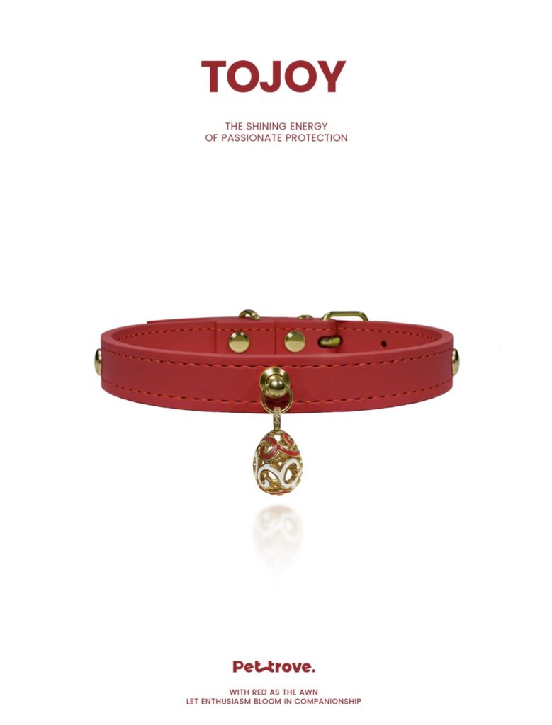 Red Gilded Cat & Dog Collar style 4
