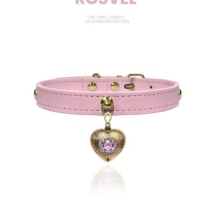 Light‑pink Rhinestone Collar for Cats & Dogs